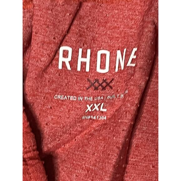 Rhone Guru Shorts •Men XXL• Perforated Running Athletic Work Out 7" in Lava Red - Picture 9 of 13